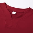 thumbnail image 5 of TIANZEN 2026 Summer Men's Casual Solid Color Long Sleeved V Neck T Shirt For Outerwear 3xlt Shirts for Men Big And Tall, 5 of 8