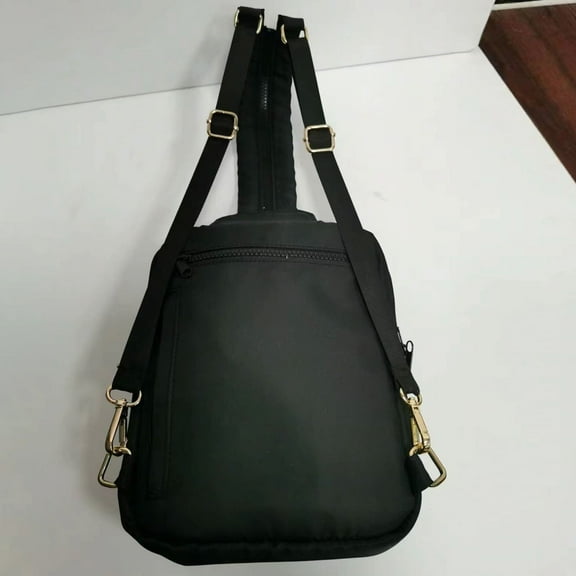 Crossbody Sling Bag For Women Men 2 In 1 Convertible Backpack Purse With Wipes Pouch Water Bottle Pocket Durable Nylon Travel Shoulder Bag Everyday