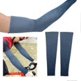 thumbnail image 2 of 1 par de mangas de brazo para protección solar yuxing Manga de compresión L-Azul, 2 of 5