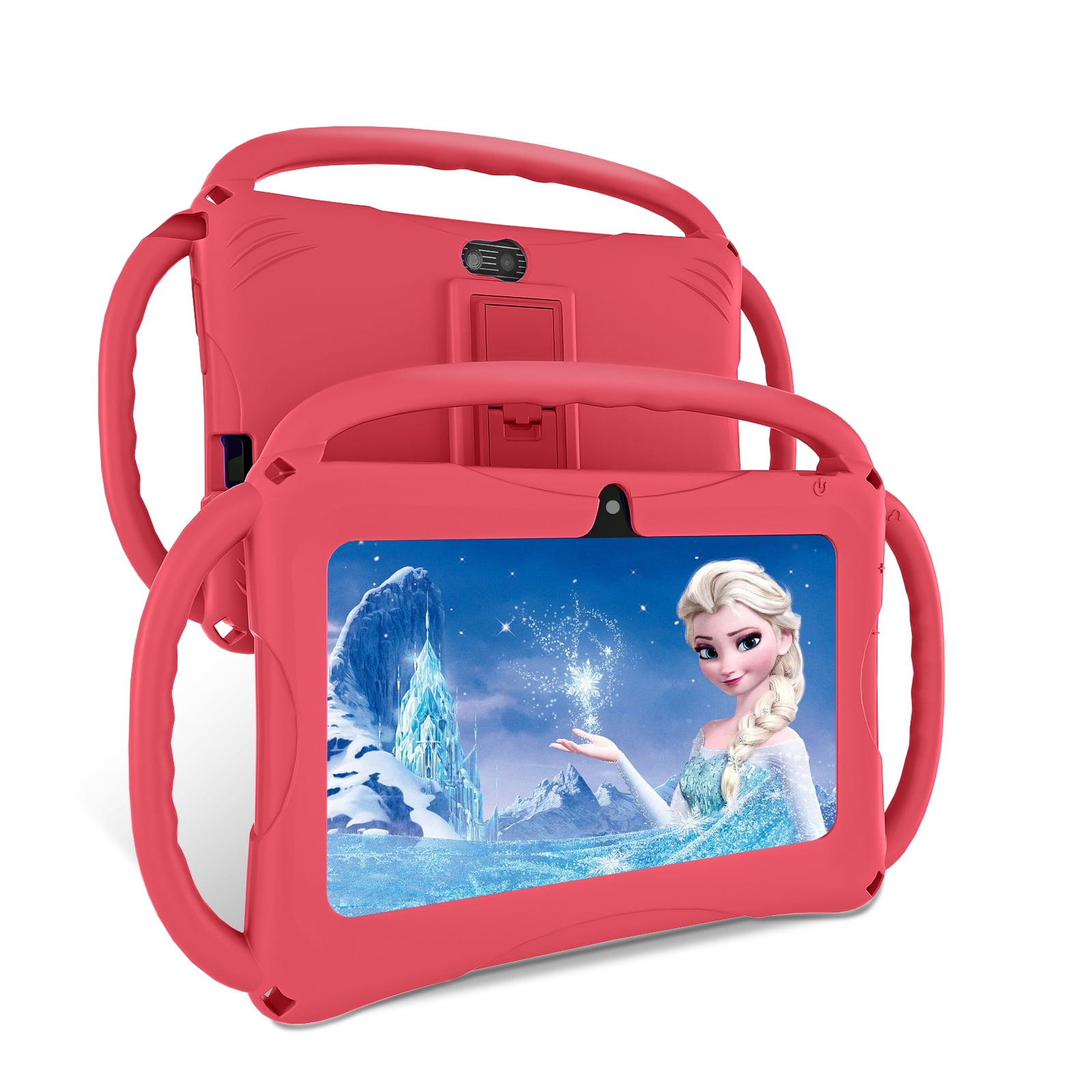 Android 11 Tablet for Kids 7inch 32GB Google Play Kids Tablet iWawa APP Pre-Loaded Learning Educational with Kids-Proof Case Netflix Youtube (Pink)