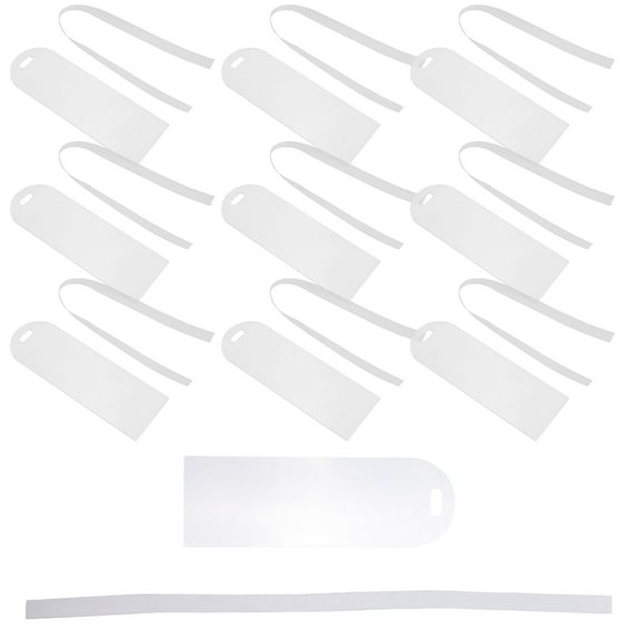 HOMEMAXS 10 Pcs Clear Bookmarks Holes Office 15.00X5.00X0.20CM