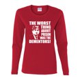 thumbnail image 2 of Wild Bobby, Office Prison Mike Dementors Michael Scott, Pop Culture, Women Graphic Long Sleeve Tee, Red, X-Large, 2 of 4