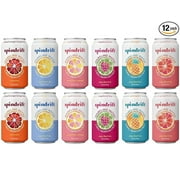 Spindrift Sparkling Water, 6 Flavor Assorted Variety Sampler Pack, Made with Real Squeezed Fruit, 12 Fl Oz - (Pack of 12)