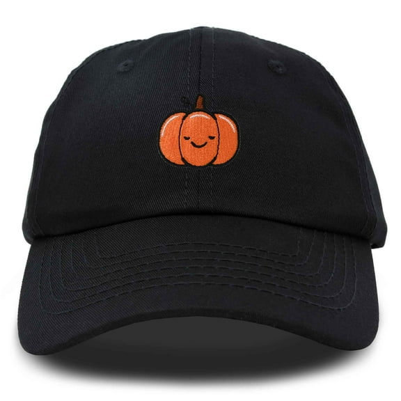 Dalix Baby Pumpkin Embroidered Cotton Baseball Cap Adjustable Dad Hat Womens in Black