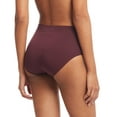 thumbnail image 3 of Lauren Ralph Lauren Women's Seamless Stretch Jersey High-Rise Brief Underwear 4L0012 - Pinot Noir, Size XX-Large, 3 of 3