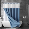 thumbnail image 5 of Dmlowu Shower Curtain with Transparent Shower Curtain Liner, Water Mildews Proof Bathroom Curtain for Hotel Home Decor, 36x72" Double Sided Extra Soft Thicke Fabric Shower Curtain with 12 Hooks, 5 of 7