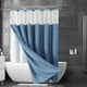 thumbnail image 5 of Accesorios de baño 3 en 1: cortina de ducha tejida y forro transparente con 12 ganchos de acero inoxidable de doble cara para baño, cortina de ducha de poliéster resistente., 5 of 6