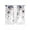 Blue, variant on Red Flowers Sheer Curtains 72 Inch Length 2 Panels Set Window Treatments, Spring Floral Elegant Pastoral Watercolor Rod Pocket Semi Curtains for Living Room/Bedroom/Kitchen Décor, 104"W x 72"L