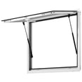 thumbnail image 1 of Qinaqin 36" x 24" Concession cm de Anchoindow Aluminum Alloy Food Truck Service con Awning Puerta & Profundidadrag Alturaook Up to 85 Profundidadgrees Soporte Serving, 1 of 7
