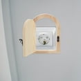 thumbnail image 4 of Fake Mini Wooden Door Light Switch Cover Creative Outlet Plate Baby Proofing Socket Outlet Cover Easy Installation No Drilling Self-Adhesive Switch Panel, 4 of 5