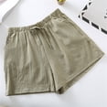 thumbnail image 2 of TRUBKH shorts for women athletic shorts for women cotton shorts for woman womens shorts casual bermuda shorts for women Army Green L, 2 of 7