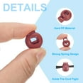 thumbnail image 3 of Uxcell Plastic Cord Lock, Single Hole Toggle Stopper Round Ball Shaped Adjustable Cord Stop Fastener Coffee, 3 of 6