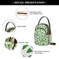 thumbnail image 4 of FORMRS Crossbody Bag for Women Quilted Travel Shoulder Cell Phone Purse with Chain Strap Handbag, Green Dot Triangles Pattern, 4 of 7