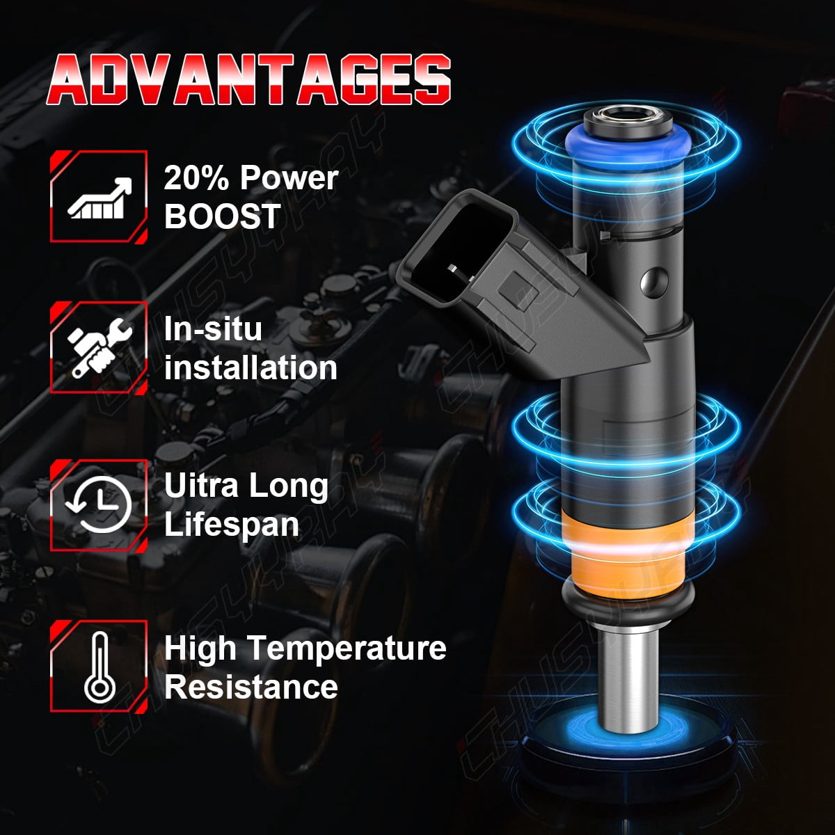 2026 NEW 8x Fuel Injectors For Dodge Chrysler Jeep 5.7L SET BENCH TESTED USA