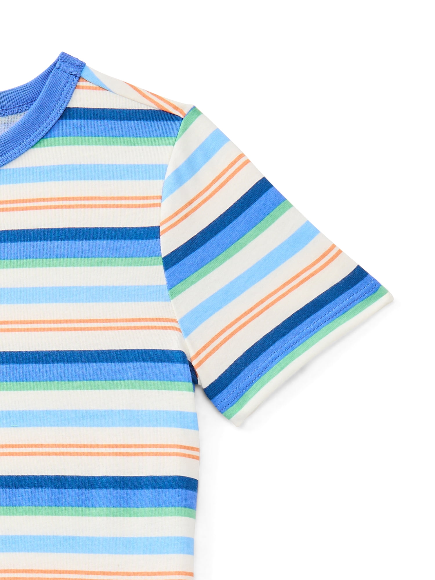 Wonder Nation Toddler Boys Short Sleeve Stripe T-Shirt, Sizes 18M-5T