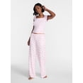 thumbnail image 2 of No Boundaries Cloud Core Sleepwear Scoop Neck Top, Women's XXS-3X, 2 of 5