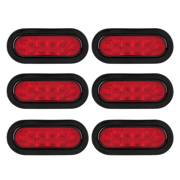 Trailer Lamps Truck Trailer Lights Led Side Lights 6pcs 12V 10LEDS Trailer Lights Lamps Stop/Turn/Tail Lighting For Trailer Truck And Vans