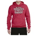 thumbnail image 2 of Wild Bobby, Best Husbands Gets Promoted to Daddy, Father's Day, Unisex Graphic Hoodie Sweatshirt, Vintage Heather Red, X-Large, 2 of 3