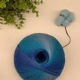 thumbnail image 1 of Segmental Dyed Rainbow Hand Knitted Thread  200g 1600m Long Invincible Magic Ball Wool Crochet Thread Rainbow Magic Ball, 1 of 6