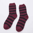 thumbnail image 4 of FYDUU Womens Fuzzy Socks Fuzzy Socks Warm Winter Slipper Fluffy Sleep Home Fleece Soft Socks Cozy Comfy Striped Socks For Mens Womens, 4 of 4