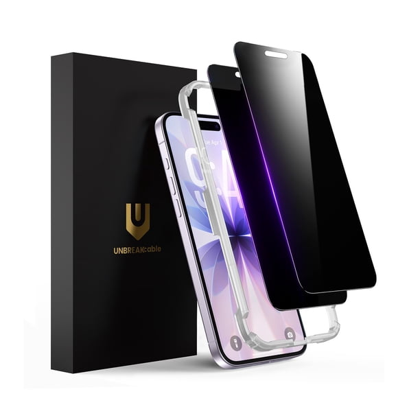 Protector de pantalla de privacidad UNBREAKcable para iPhone 17 de 6,3''