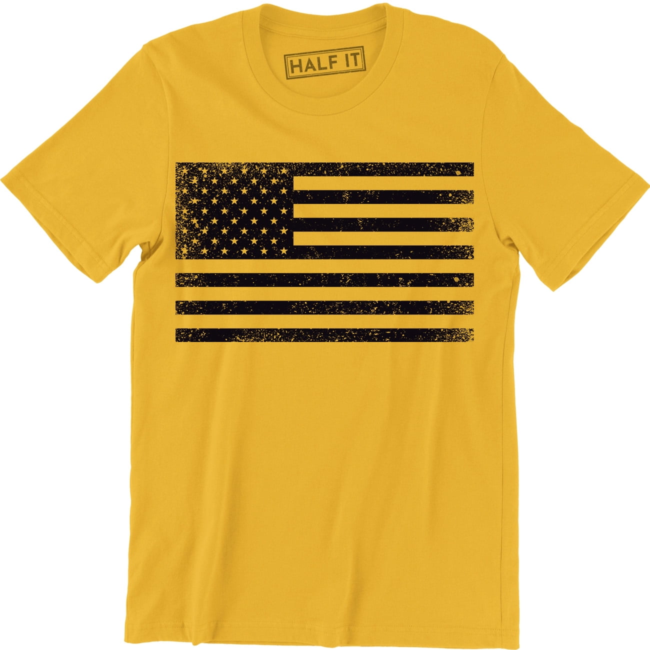 Vintage Patriotic Black And White American Flag USA Stars Stripes Men's