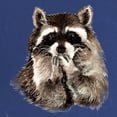 thumbnail image 2 of CafePress - Cute Humorous Watercolor Raccoon Blowing A Kiss Ma - Maternity Dark T-Shirt, 2 of 3