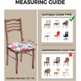 thumbnail image 3 of Dining Room Chair Seat Covers, Pink Flamingo with Blue Leaves Removable Stretch Chair Seat Cushion Slipcovers Protector for Holiday Party Festival Decoration, Set of 6, 3 of 6