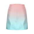 thumbnail image 6 of TaTaai Women's Casual Versatile Ombre Print A-Line Short Skirt Fashion Zipper Comfortable Mini Skirt Soft Lightweight Fabric for Spring Summer Daily and Party Wear Gift, 6 of 6