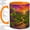 Orange, variant on Vineyard Sunset Coffee Mug, Grape Landscape Art, Rustic Daily Tea Sips