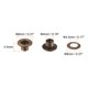 thumbnail image 2 of Kit de Ojales de Metal Unique Bargains 4mm Bronce para Zapatos Ropa Cinturón Bolsa Bricolaje, 2 of 7