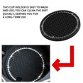 thumbnail image 4 of Sidaley Posavasos para coche, almohadilla para taza de agua, soporte antideslizante para botella, alfombrilla de Gel de sílice para Automoción decorativa y accesorios Diamantes blancos sobre negro, 4 of 6