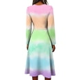 thumbnail image 5 of Long Sleeve Midi Dresses for Women Wrap a Line Maxi Dress Elegant Formal Wrap Dress, 5 of 6