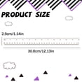 thumbnail image 3 of Ageoie 12 Inch Color Clear Ruler, Dual Scale Plastic Transparent Straight Ruler, Math Geometry Measuring Tools with Inch And Centimeter, Office Supplies, Back to Classroom Must Haves, 3 of 5