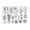 Green, variant on Craft County Clear Silicone Stamps – Various Designs, Lettering, Sizes – Rubber Stamps – DIY Crafts
