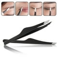 thumbnail image 3 of JUNTEX Pro Women Eyebrow Tweezers Hair Beauty Slanted Stainless Steel Tweezer Tool, 3 of 9