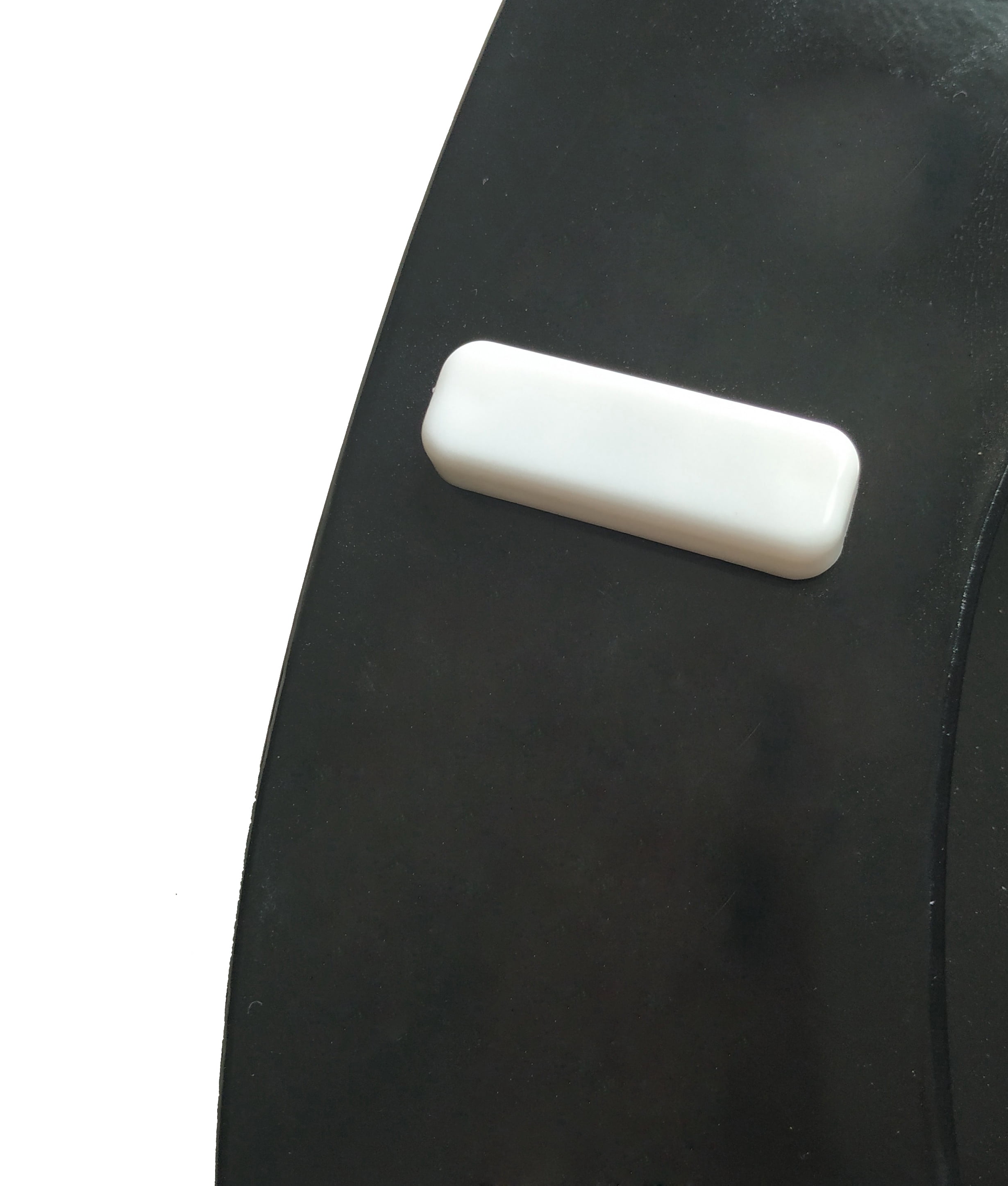 Dream Bath Beveled Edge Heavy Duty Round Toilet Seat with non-slip seat and quick-attach easy install hardware, MDF Black