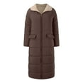 thumbnail image 5 of GEWSEY Women's Thicken Fleece Lined Parka Winter Coat Hooded Jacket with Pockets (Coffee, XL), 5 of 6