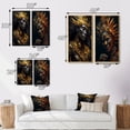 thumbnail image 4 of Designart "Majestic Shaman Spiritual Wisdom of the Amazon II" Folk Religion Framed Wall Art Set Of 2 - Traditional Gold Gallery Wall Frame Set For Home Decor, 4 of 6