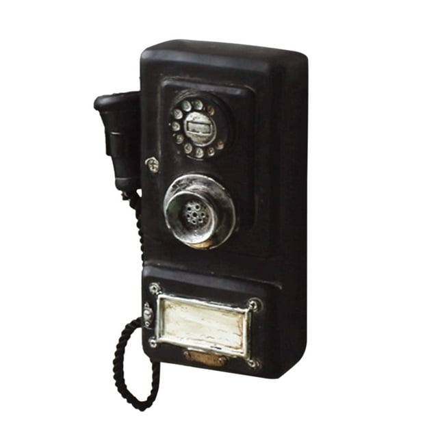 Arte de la pared de teléfonos Teléfono Retro clásico, estilo Vintage, teléfono de pared para el hogar, escultura de arte de la moda antigua para el hogar, accesorios de
