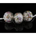 thumbnail image 3 of U8MO 5pcs Lampwork Glass Murano Loose Big Hole Beads For European Charms Bracelets-Black, 3 of 7