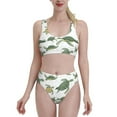 thumbnail image 2 of Picia Cute Turtle Women's High Waisted Bikini Scoop Neck Swimsuit Two Pieces Bathing Suit-, 2 of 8