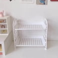thumbnail image 3 of Desktop Storage Rack Organizer Double-Layer Cosmetic Stationery Storage Holder Table Sundries, 3 of 5