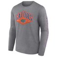 thumbnail image 2 of Men's Heathered Gray Florida Gators Out Work Long Sleeve T-Shirt, 2 of 3