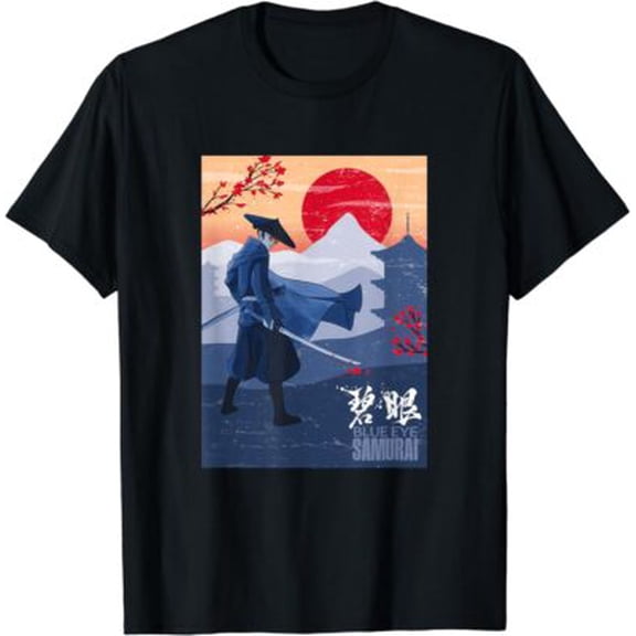 Velto Blue Eye Samurai Mizu Vintage T Shirt Men Fashion Women T Shirt Short Sleeve All Size S-5XL