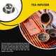 thumbnail image 3 of Infusor de té Naiovety forma de tetera Acero inoxidable colador de cadena, 3 of 6