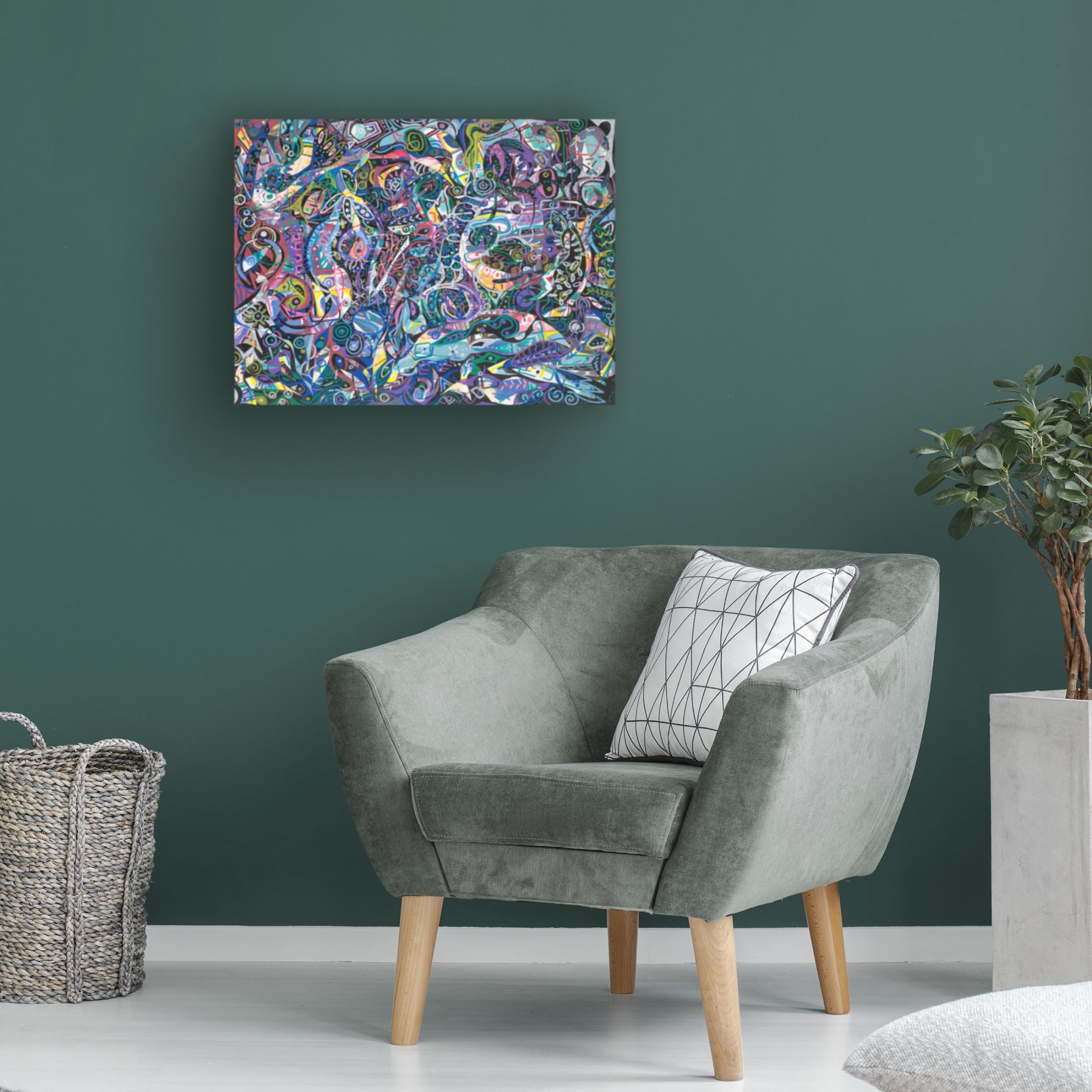 Canvas Wall Art - Ellen Kossoff 'Ocean Peace' Wall Art for Living Room, Bedroom, or Office Décor by Trademark Fine Art - 47 x 35 Inches