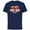 Navy, variant on Mickey Mouse Ah Not Monday - Short Sleeve Cotton T-Shirt for Adults - Customized-Black