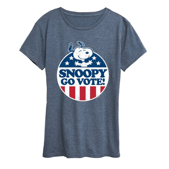 Peanuts - Snoopy Go Vote Women's Short Sleeve Graphic T-Shirt