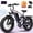 Purple, variant on ESKUTE M300 Electric Bike for Adults, Full Suspension Fat Tire Mountain Ebike, 52V 20.8Ah Removable Battery, 1200W Motor, Up to 33MPH, 80 Miles Electric Bicycle Black, UL2849